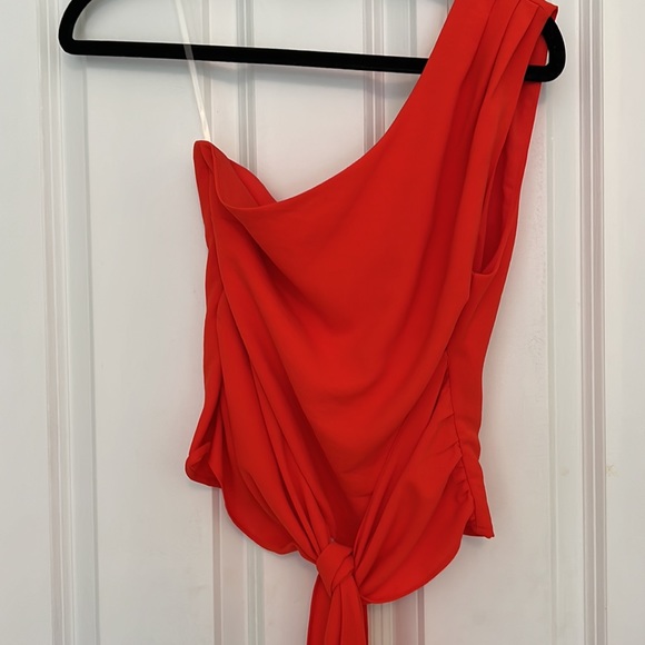 One shoulder tie top - Picture 2 of 3